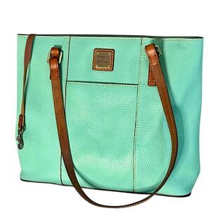 Dooney & Bourke Lexington Handbag Teal - EUC